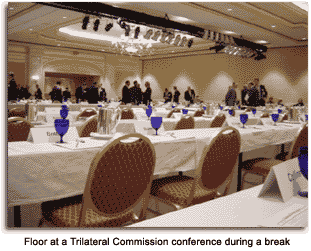 Floor of Trilateral Commission conference